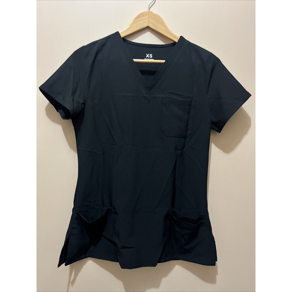 COZYFIT Scrubs Women Set - Top & Jogger 8 Pockets X-Small  Color: Black